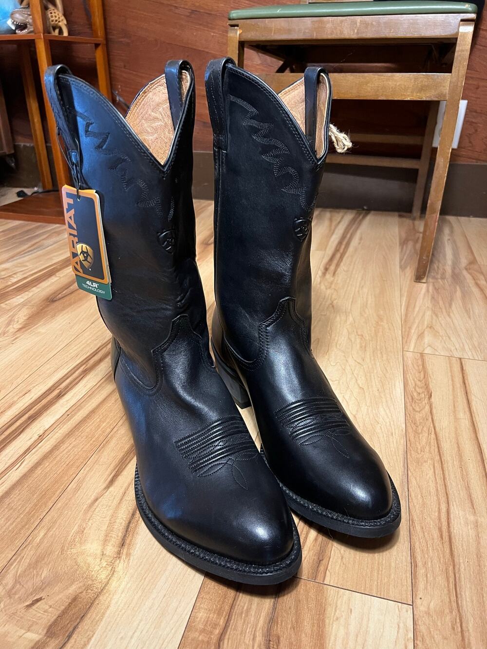 NEW Ariat Sedona Cowboy Boots Size 13 D Black Western Leather NWT Heritage